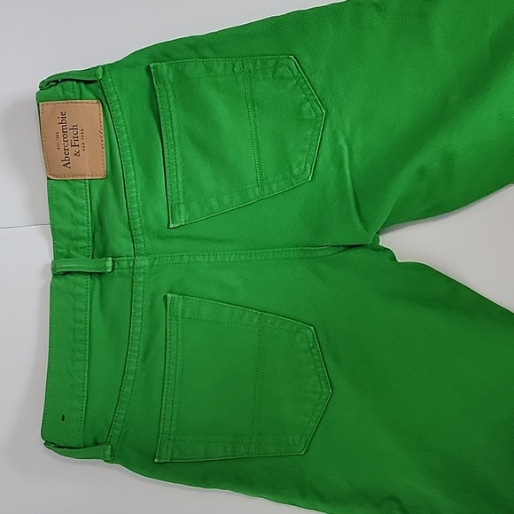 Abercrombie Fitch A&F Skinny Green Jeans/ Size  28x30. - Picture 5 of 12